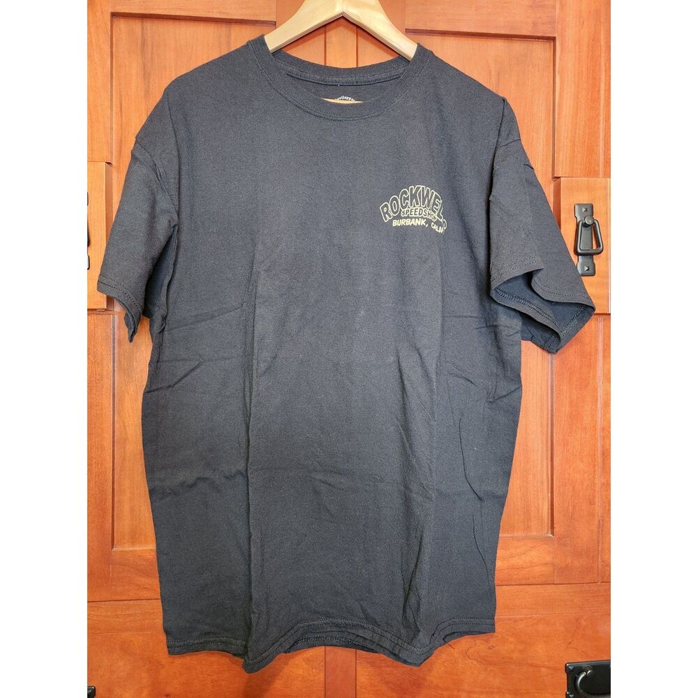 Dare Devil Apparel Rockwells Speedshop Burbank CA Black T Shirt Size XL